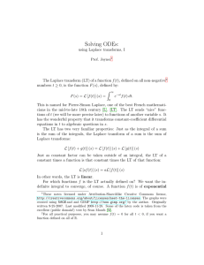 Solving ODEs: