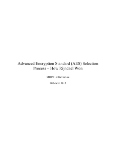 Advanced Encryption Standard (AES) Selection Process – How Rijndael Won