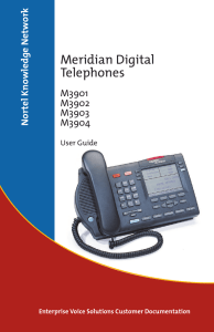 Meridian Digital Telephones ork e Netw