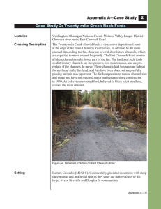 Appendix A—Case Study Case Study 2: Twenty-mile Creek Rock Fords 2
