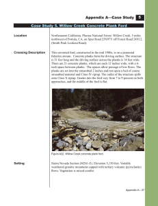 Appendix A—Case Study Case Study 5. Willow Creek Concrete Plank Ford 5