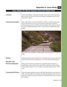 Appendix A—Case Study Case Study 10. Black Canyon Concrete Plank Ford 10