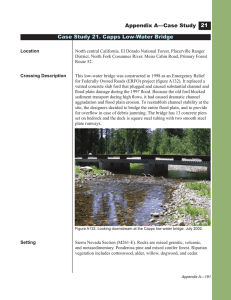 Appendix A—Case Study Case Study 21. Capps Low-Water Bridge 21