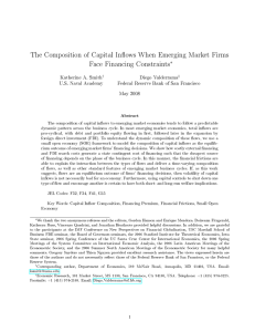 The Composition of Capital Inows When Emerging Market Firms ∗