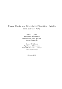 Human Capital and Technological Transition - Insights from the U.S. Navy