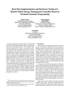 Real-Time Implementation and Hardware Testing of a