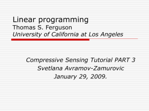 Linear programming