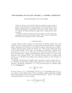 BOUNDARIES OF PLANAR GRAPHS: A UNIFIED APPROACH