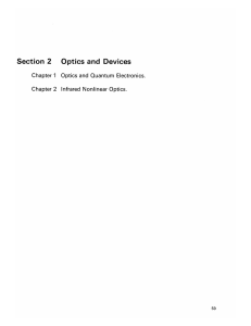 Section  2 Optics and  Devices 1