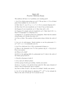 Math 422 Practice Midterm Exam