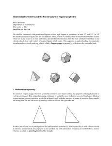 D Geometrical symmetry and the fine structure of regular polyhedra