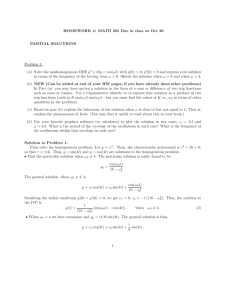 HOMEWORK 4: MATH 265 Due in class on Oct 20