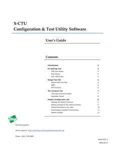 X-CTU Configuration &amp; Test Utility Software User’s Guide Contents