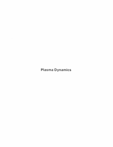 Plasma  Dynamics