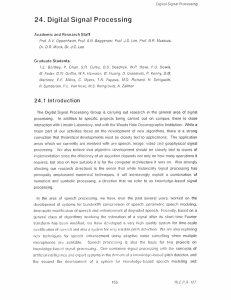 24.  Digital Signal  Processing