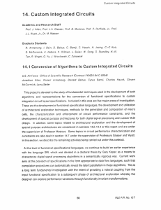 14.  Custom  Integrated  Circuits
