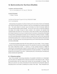 9.  Semiconductor  Surface  Studies