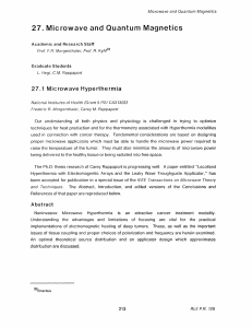27.  Microwave  and  Quantum  Magnetics 27.1