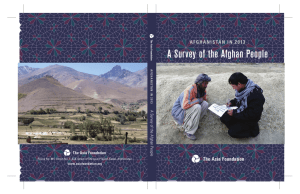 A Survey of the Afghan People 2 0 13