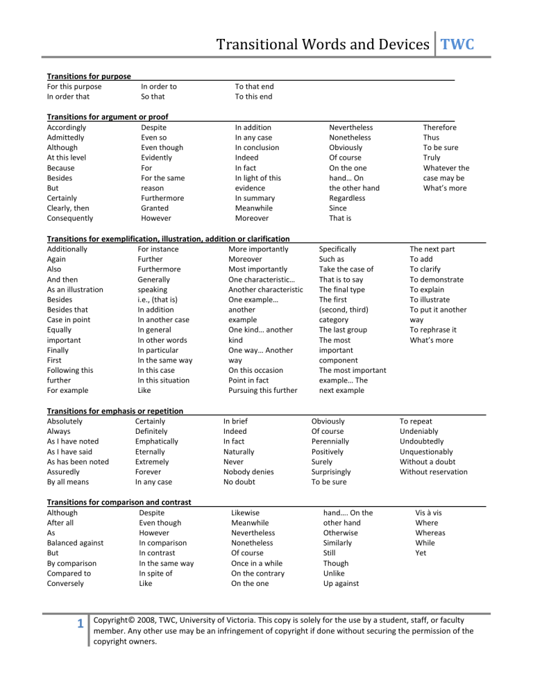 purdue owl transition words
