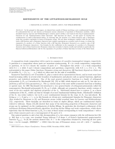 TRANSACTIONS OF THE AMERICAN MATHEMATICAL SOCIETY Volume 00, Number 0, Pages 000–000