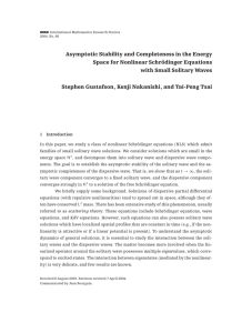 Asymptotic Stability and Completeness in the Energy with Small Solitary Waves