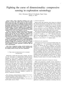 Fighting the curse of dimensionality: compressive sensing in exploration seismology