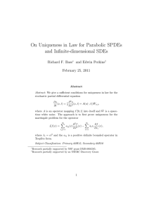 On Uniqueness in Law for Parabolic SPDEs and Infinite-dimensional SDEs