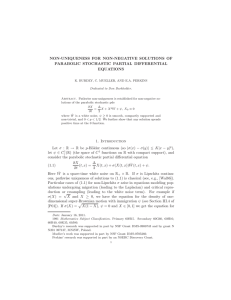 NON-UNIQUENESS FOR NON-NEGATIVE SOLUTIONS OF PARABOLIC STOCHASTIC PARTIAL DIFFERENTIAL EQUATIONS