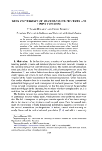 WEAK CONVERGENCE OF MEASURE-VALUED PROCESSES AND r B M