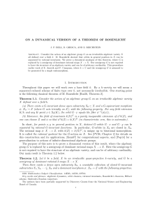 ON A DYNAMICAL VERSION OF A THEOREM OF ROSENLICHT