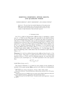 ESSENTIAL DIMENSION, SPINOR GROUPS, AND QUADRATIC FORMS