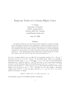 Rank-one Twists of a Certain Elliptic Curve