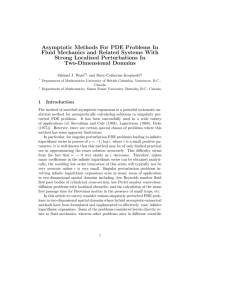 Asymptotic Methods For PDE Problems In Strong Localized Perturbations In