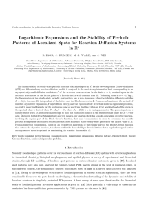 Logarithmic Expansions and the Stability of Periodic