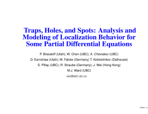 Traps, Holes, and Spots: Analysis and Modeling of Localization Behavior for