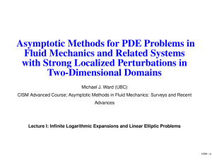 Asymptotic Methods for PDE Problems in Fluid Mechanics and Related Systems