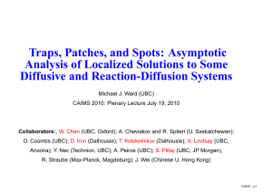 Traps, Patches, and Spots: Asymptotic Analysis of Localized Solutions to Some