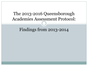 The 2013-2016 Queensborough Academies Assessment Protocol: Findings from 2013-2014
