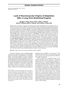 Lack of Neuromuscular Origins of Adaptation After a Long-Term Stretching Program