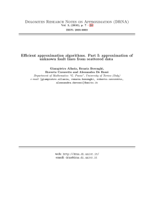 Dolomites Research Notes on Approximation (DRNA)