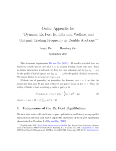 Online Appendix for “Dynamic Ex Post Equilibrium, Welfare, and