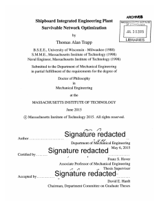 Shipboard Integrated Engineering Plant Survivable  Network  Optimization Thomas Alan Trapp