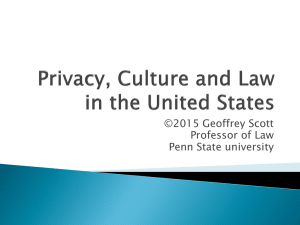 ©2015 Geoffrey Scott Professor of Law Penn State university
