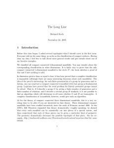 The Long Line 1 Introduction Richard Koch
