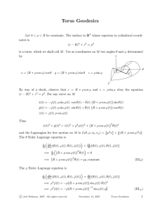 Torus Geodesics