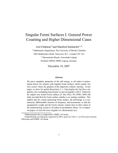 Singular Fermi Surfaces I. General Power Counting and Higher Dimensional Cases