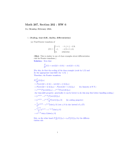 Math 267, Section 202 : HW 6