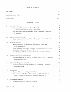 TABLE  OF  CONTENTS GENERAL
