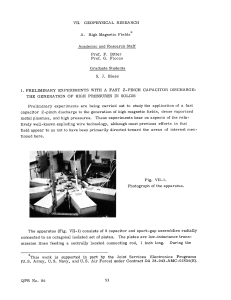 VII.  GEOPHYSICAL  RESEARCH High  Magnetic  Fields* A.